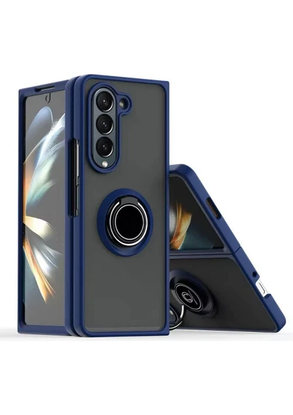 Samsung Galaxy Z Fold 3 Kılıf Montreal Mat Yüzüklü Spot Kapak