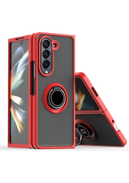 Samsung Galaxy Z Fold 4 Kılıf Montreal Mat Yüzüklü Spot Kapak