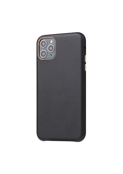 iPhone 11 Pro Max Kılıf Pu Deri ve Kadife Kaplamalı Eyzi Premium Kapak