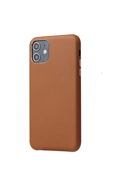 iPhone 11 Kılıf Pu Deri ve Kadife Kaplamalı Eyzi Premium Kapak