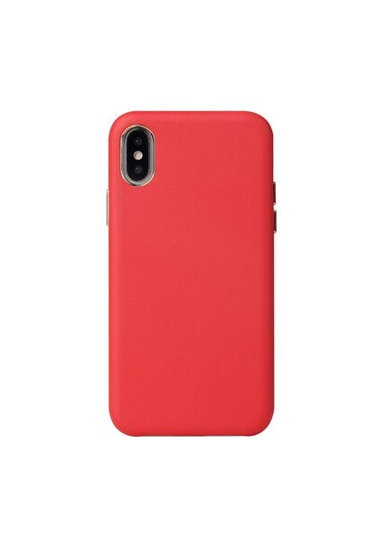 iPhone Xs Max Kılıf Pu Deri ve Kadife Kaplamalı Eyzi Premium Kapak