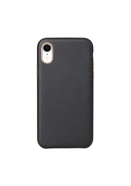 iPhone Xr Kılıf Pu Deri ve Kadife Kaplamalı Eyzi Premium Kapak