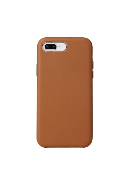 iPhone 8 Plus Kılıf Pu Deri ve Kadife Kaplamalı Eyzi Premium Kapak