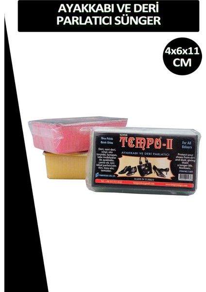 Naturel Ayakkabı ve Deri Parlatma Süngeri modelleri