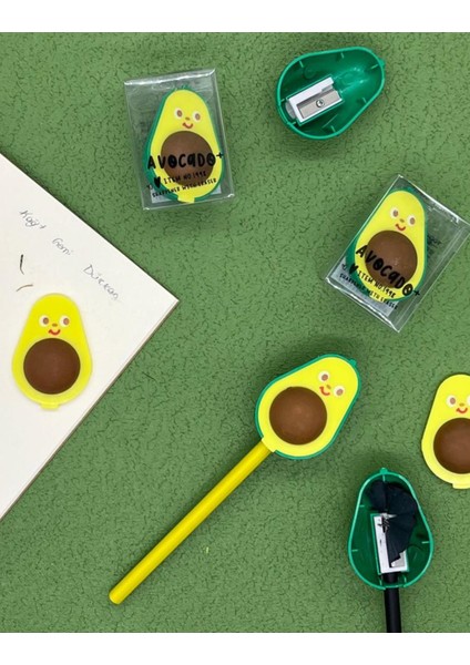 Sevimli Avocado Silgili Kalemtraş / Kalem Açacağı fiyatları