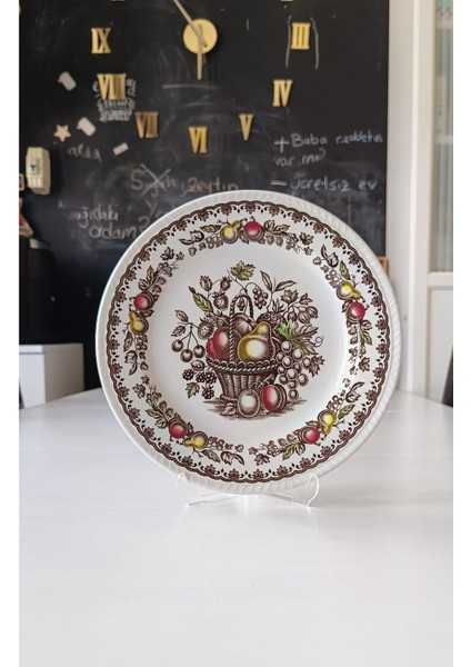 Nurantik Windsor Ingiliz Servis Tabağı Meyveli 25 cm