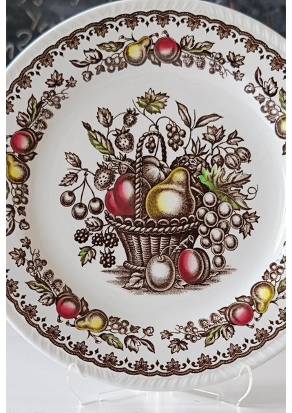 Nurantik Windsor Ingiliz Servis Tabağı Meyveli 25 cm