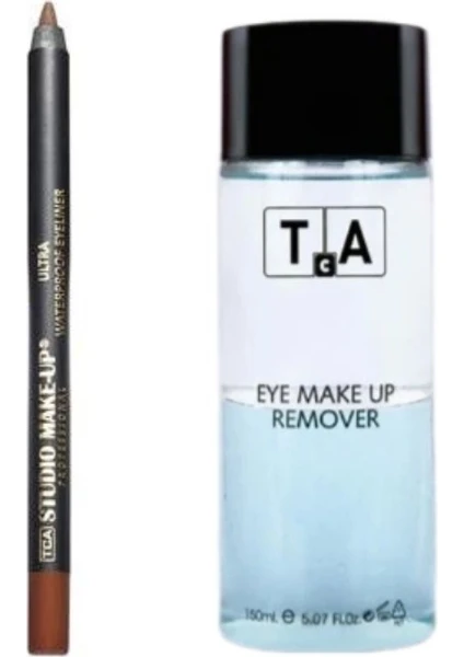 Tca Studio Make-Up Göz Makyaj Temizleyici 150 ml - Suya Dayanıklı Göz Kalemi Ultra Waterproof Eyeliner Hediyeli