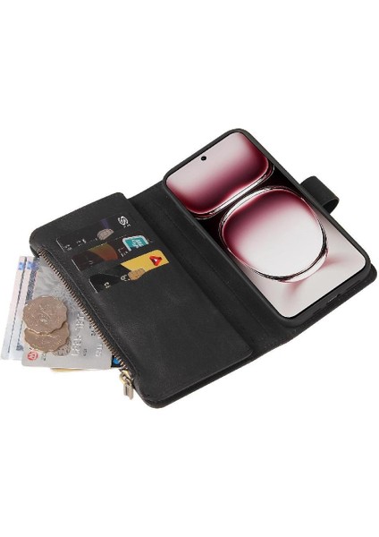 Kart Yuvası Pu ile Oppo Oppo 12 Pro 5g Fermuar Poket Için Cüzdan Telefon Kılıfı (Yurt Dışından) fırsatları