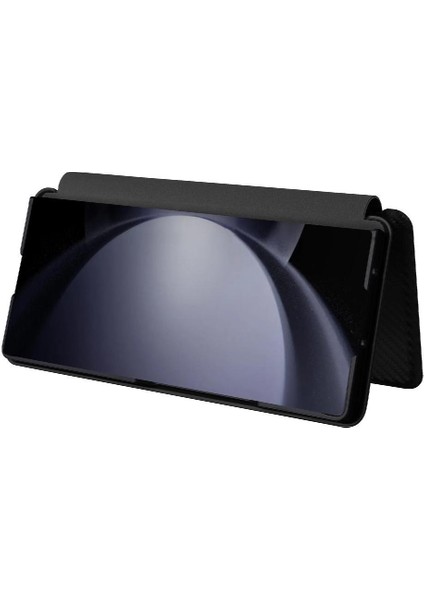 Samsung Galaxy Z Için Flip Case Kart Tutucu Kickstand Fiber ile 6 5g Kat (Yurt Dışından)