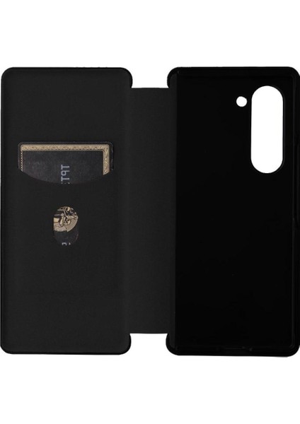 Samsung Galaxy Z Için Flip Case Kart Tutucu Kickstand Fiber ile 6 5g Kat (Yurt Dışından)