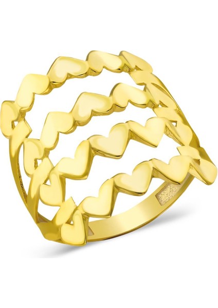 Kalpli Dalga Desenli Yüzük