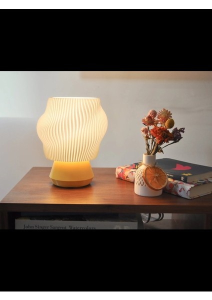 Dekoratif 3D Masa Lambası Dollop