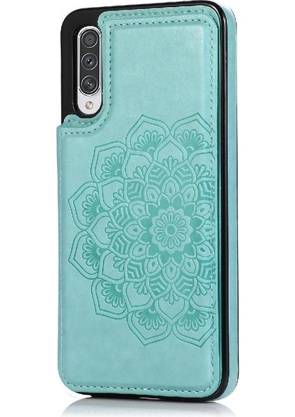 Samsung Galaxy Için Kart Tutucu Kılıf ile Cüzdan A50/A50S Desen Çiçek Pu (Yurt Dışından)