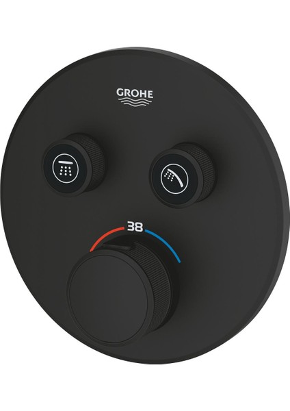 Grohtherm Smart Kontrol Çift Valfli Akış Kontrollü, Ankastre Termostatik Duş Bataryası - 29507KF0