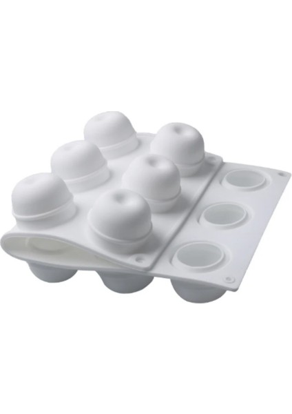 Silikon Kek Kalıbı Porsiyonlik Elma Desenli (Platium Silikon) modelleri