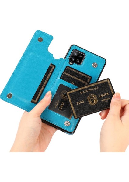 Samsung Galaxy Galaxy 5g Flip Darbeye Pu Için Kart Tutucu Kılıf ile Cüzdan (Yurt Dışından)