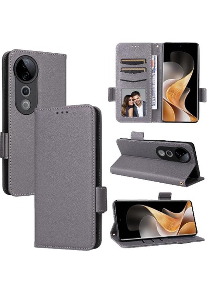 Vivo S19 Pro 5g Için Flip Case Cüzdan Kart Yuvaları Tutucu Yan Toka Pu (Yurt Dışından)