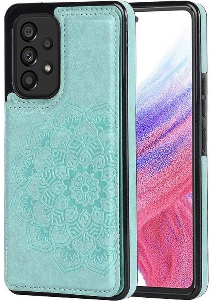 Samsung Galaxy Için Kart Tutucu Kılıf ile Cüzdan A53 5g Kabartmalı Mandala Pu (Yurt Dışından) indirimleri