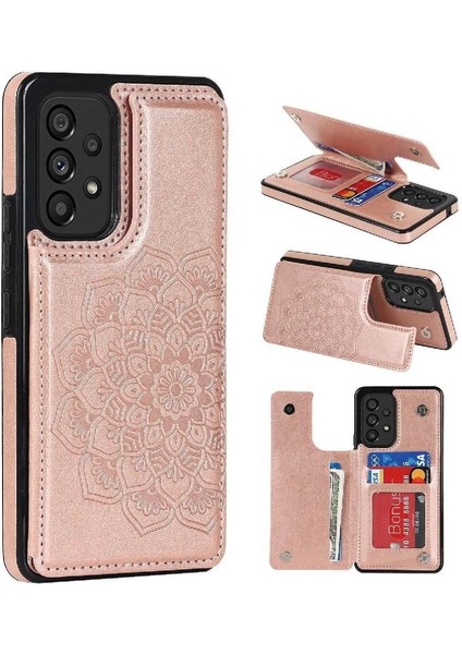 Samsung Galaxy Için Kart Tutucu Kılıf ile Cüzdan A52S 5g Pu Deri Çift (Yurt Dışından)