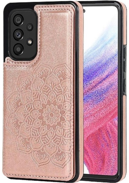 Samsung Galaxy Için Kart Tutucu Kılıf ile Cüzdan A52S 5g Pu Deri Çift (Yurt Dışından)