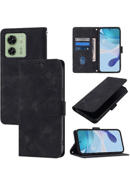 Motorola Kenar 40 5g Için Kılıf Cüzdan Kapak Çevirin Kart Tutucu Manyetik Deri (Yurt Dışından)
