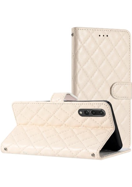 YH Mall Huawei P20 Pro Için Flip Case Kart Yuvaları Tutucu Kickstand Tpu Darbeye Pu (Yurt Dışından)