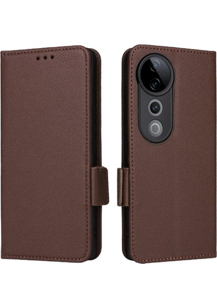 Vivo S19 Pro 5g Için Flip Case Cüzdan Kart Yuvaları Tutucu Yan Toka Pu (Yurt Dışından)