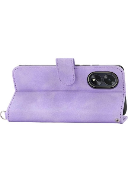 Oppo A38 4g Bileklik Darbeye Dayanıklı Kabartmalı Çoklu Kredi Için Flip Case (Yurt Dışından)