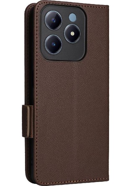 Realme C63 4g Için Flip Case Pu Deri Cüzdan Manyetik Yan Toka Kartı (Yurt Dışından) fiyatları
