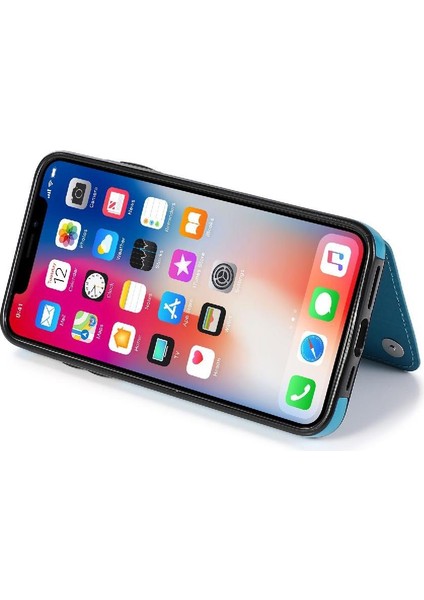 IPhone 11 Için Kart Tutucu Kılıf ile Cüzdan Çift Düğmeler Kabartmalı Mandala (Yurt Dışından)