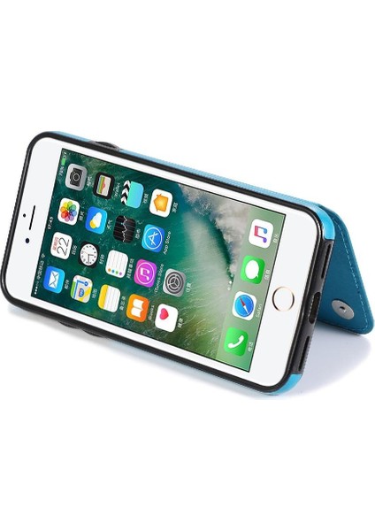 IPhone Se2/se3 Flip Darbeye Dayanıklı Kabartmalı Kart Tutucu Kılıf ile Cüzdan (Yurt Dışından)
