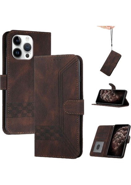 Kullanışlı Stand Özelliği ile IPhone 16 Pro Max Case Pu Deri ile Uyumlu (Yurt Dışından)