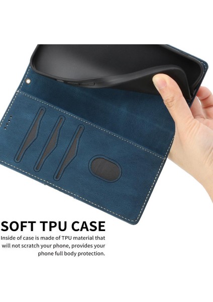 IPhone 11 Pro Max Kickstand Manyetik Kapatma Kart Yuvası Için Cüzdan Kılıf (Yurt Dışından)