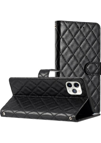 IPhone 11 Için Flip Case Pro Max Pu Deri Cüzdan Manyetik Folio Kart Tpu (Yurt Dışından)