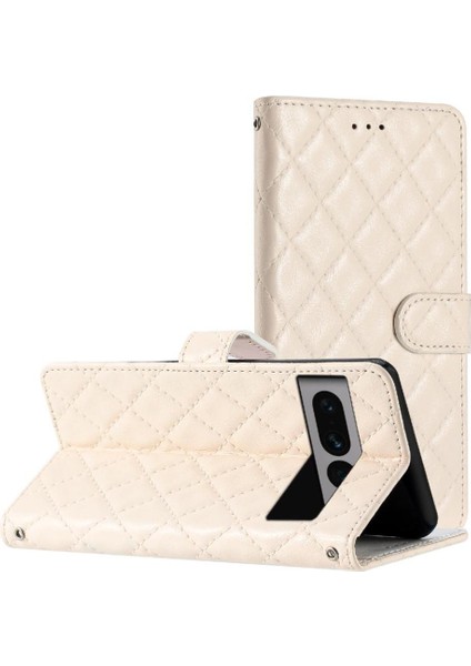 Google Piksel 7 Pro Tpu Darbeye Kickstand Pu Deri Kart Için Flip Case (Yurt Dışından)