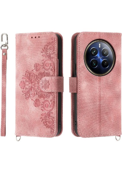 Realme 12 Pro Artı 5g Kabartmalı Darbeye Bileklik Çoklu Için Flip Case (Yurt Dışından)