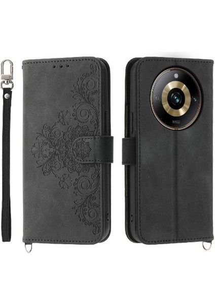 Realme 11 Pro 5g Bileklik Darbeye Kabartmalı Çoklu Kart Için Flip Case (Yurt Dışından)