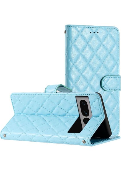Google Piksel 7 Pro Tpu Darbeye Kickstand Pu Deri Kart Için Flip Case (Yurt Dışından)