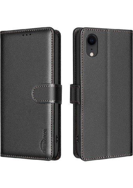 IPhone Xr Manyetik Cüzdan Rfıd Engelleme Pu Deri Kart Için Flip Case (Yurt Dışından)