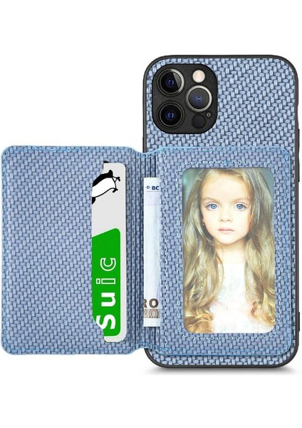 IPhone 12 Için Kılıf Pro Max Rfıd Engelleme Standı Fonksiyonu Manyetik Kart (Yurt Dışından)