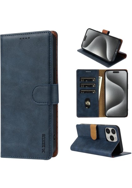 IPhone 12 Için Flip Case Pro Max Manyetik Kapatma Kart Yuvaları Yan Cep (Yurt Dışından)