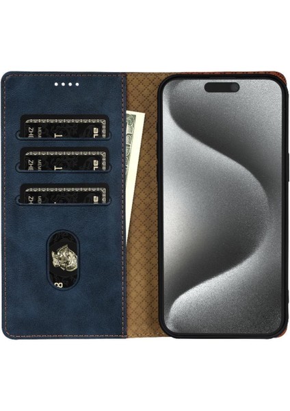 IPhone 12 Için Flip Case Pro Max Manyetik Kapatma Kart Yuvaları Yan Cep (Yurt Dışından)