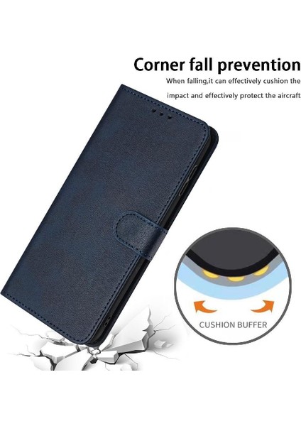 Xiaomi Redmi Için Flip Case 12 4g/5g Toka Pu Deri ile Saf Renk (Yurt Dışından)