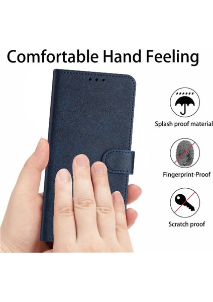 Xiaomi Redmi Için Flip Case 12 4g/5g Toka Pu Deri ile Saf Renk (Yurt Dışından)