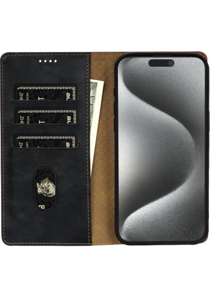 IPhone 16 Için Flip Case Pro Max Çift Katmanlı Koruma Anti Kayma Manyetik (Yurt Dışından)