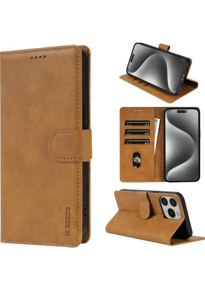 IPhone 16 Için Flip Case Pro Max Çift Katmanlı Koruma Anti Kayma Manyetik (Yurt Dışından)