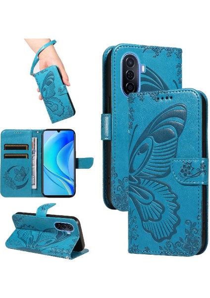 Kredi Kartı Yuvası ile Huawei Nova Y70 Artı Flip Case Yüksek Kalite El (Yurt Dışından)