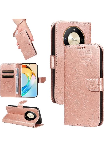 Kredi Kartı Yuvası Yüksek Kaliteli Deri El ile Onur X50 Için Flip Case (Yurt Dışından)