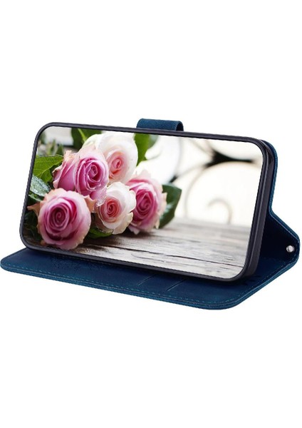 Realme C63 Cüzdan Durumda Kabartma Gül Çiçekler Kart Yuvaları Flip Pu (Yurt Dışından)